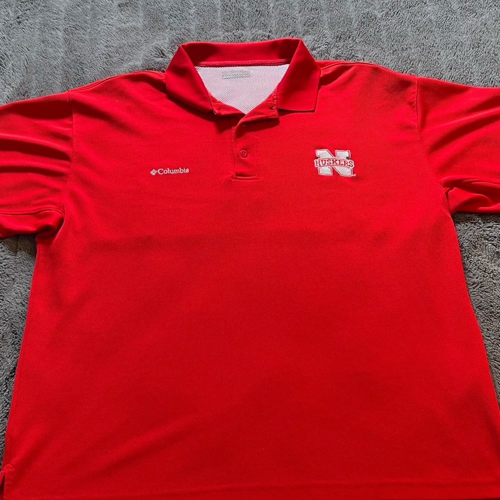 Nebraska Husker Columbia Polo